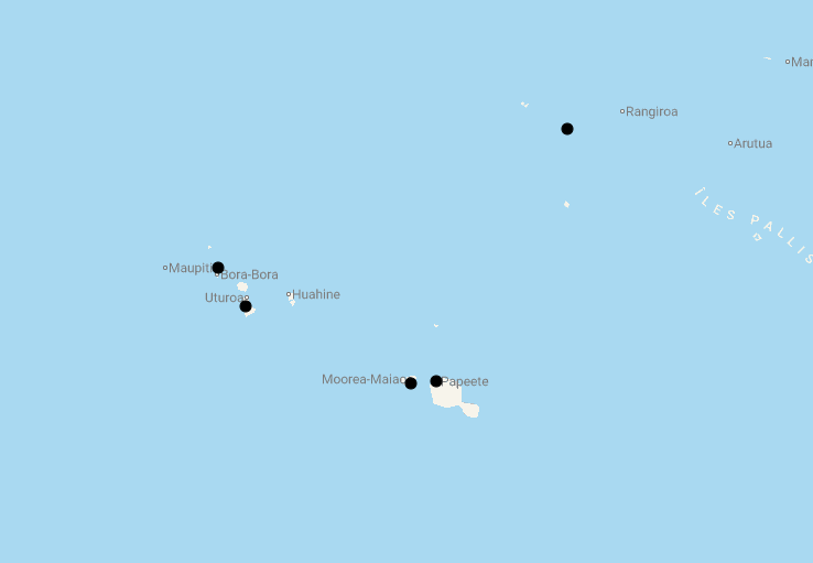 Karte 17 Tage Traumreise Tahiti