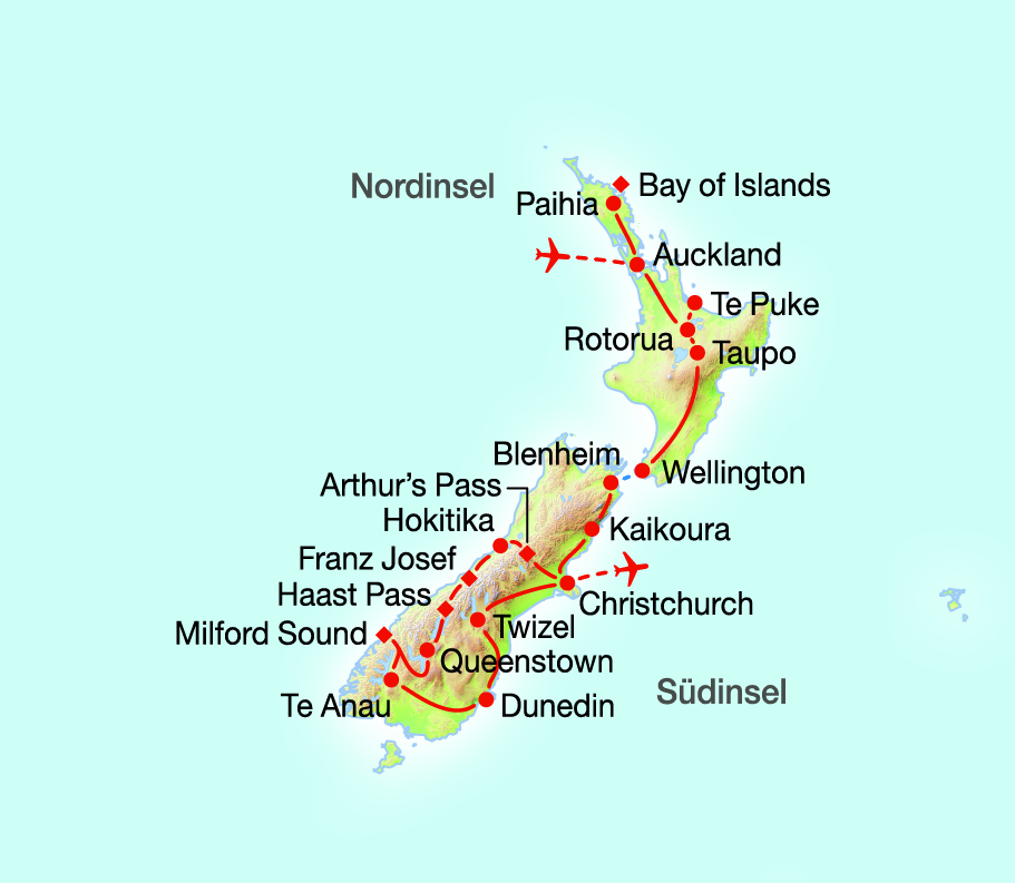 KartenAustralien987365 NZL Spektakulaer 22T