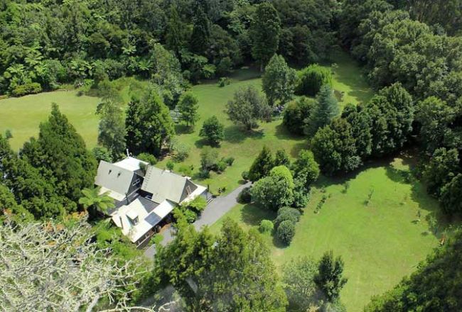 HotelNeuseelandBushland Park LodgeUeberblick von oben Bushland