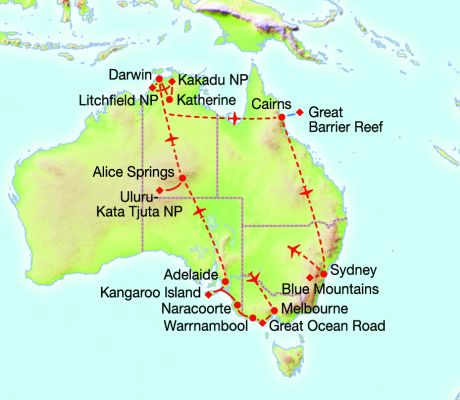 KartenAustralien987170 Austral Traumzeit 25T