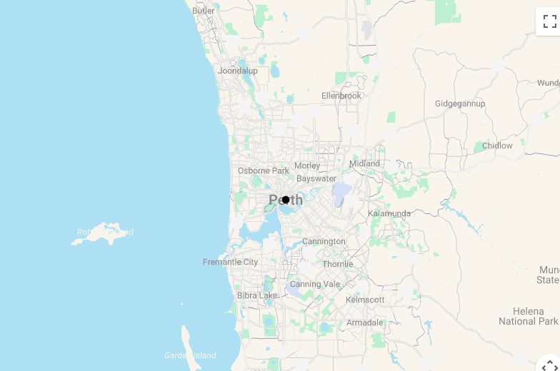 Karte 14 Tage Wohnmobil ab/bis Perth