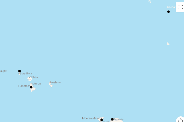 Karte 17 Tage Traumreise Tahiti