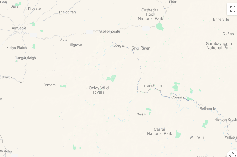 Karte 15 Tage von Sydney nach Brisbane mit dem Campervan